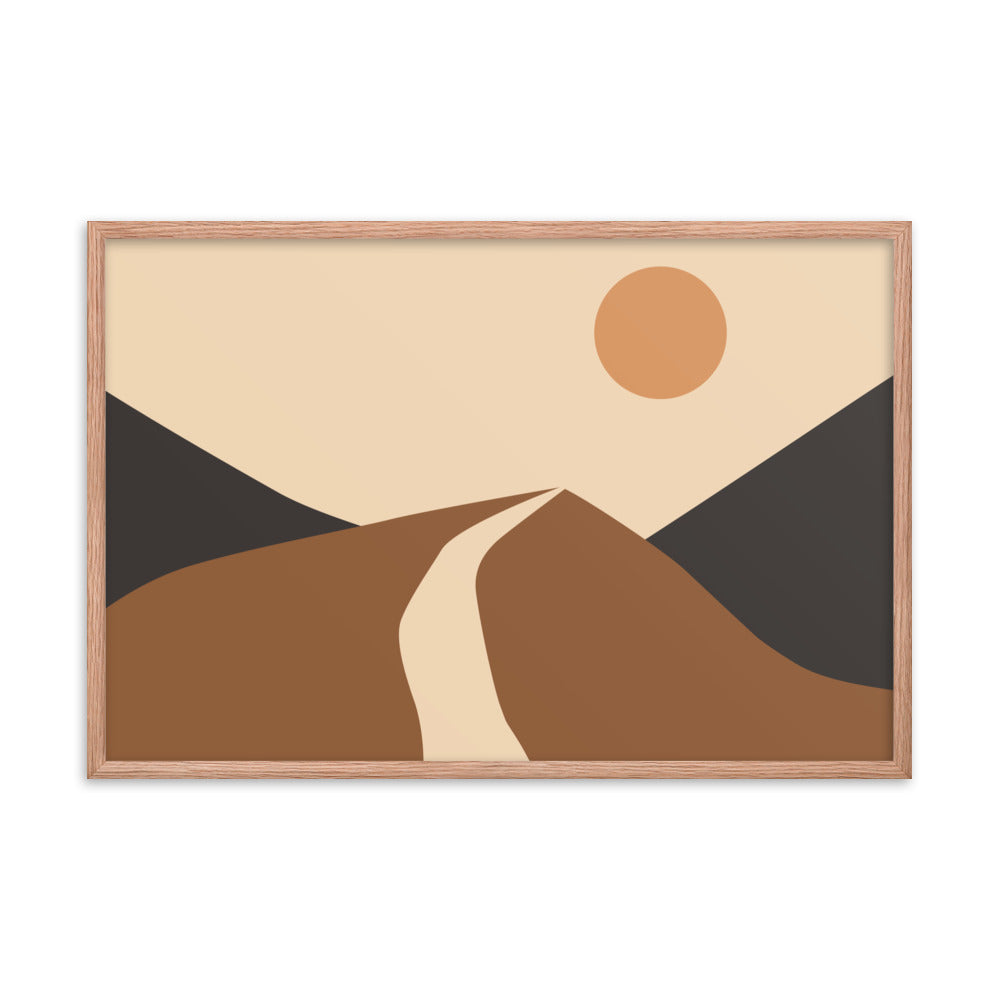 Simple Landscape Framed Poster
