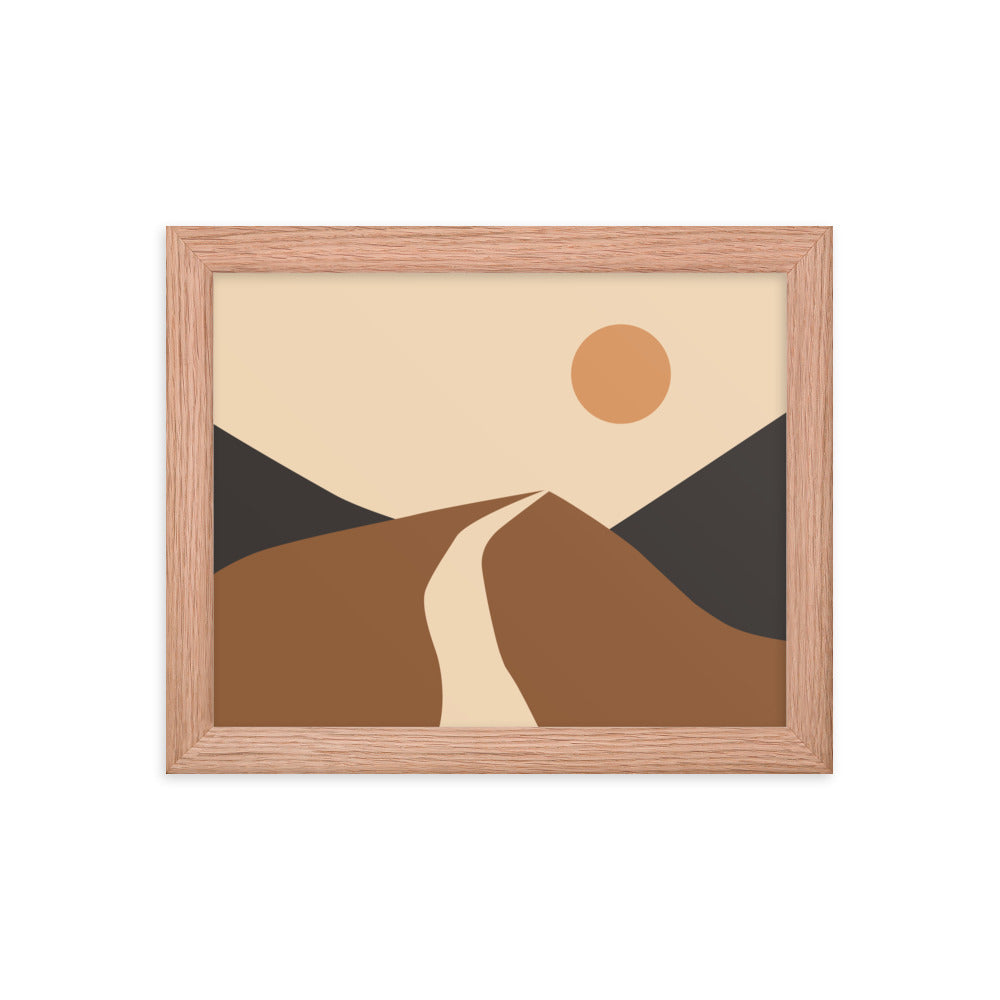 Simple Landscape Framed Poster