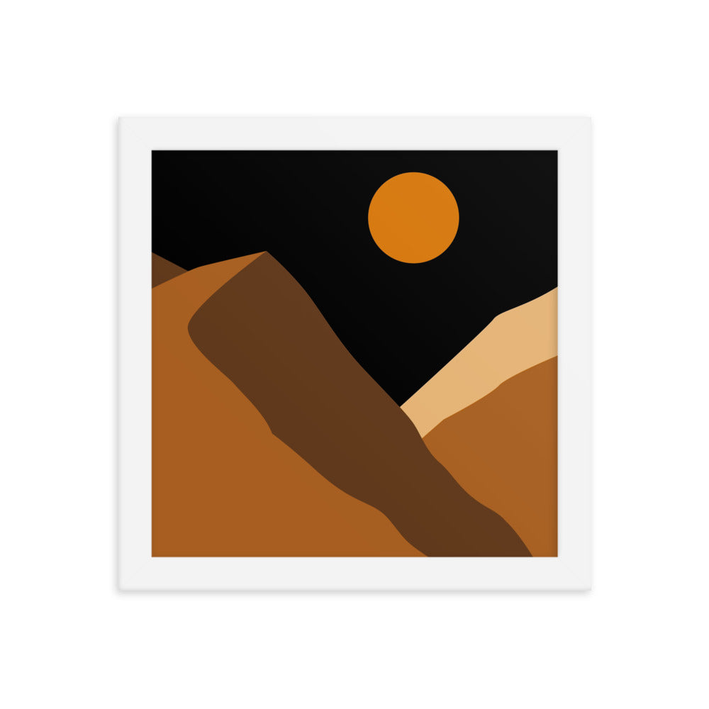 Minimalist Mountain Framed Poster