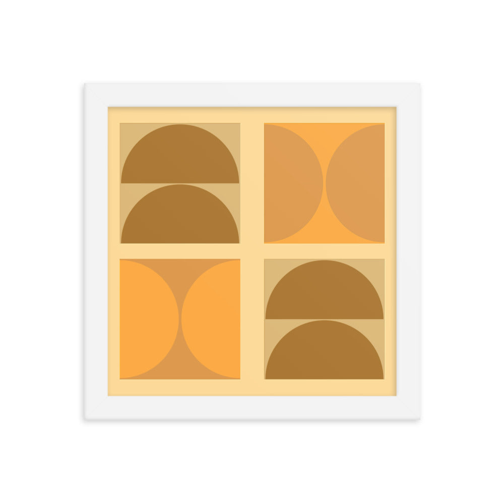 Bauhaus framed poster