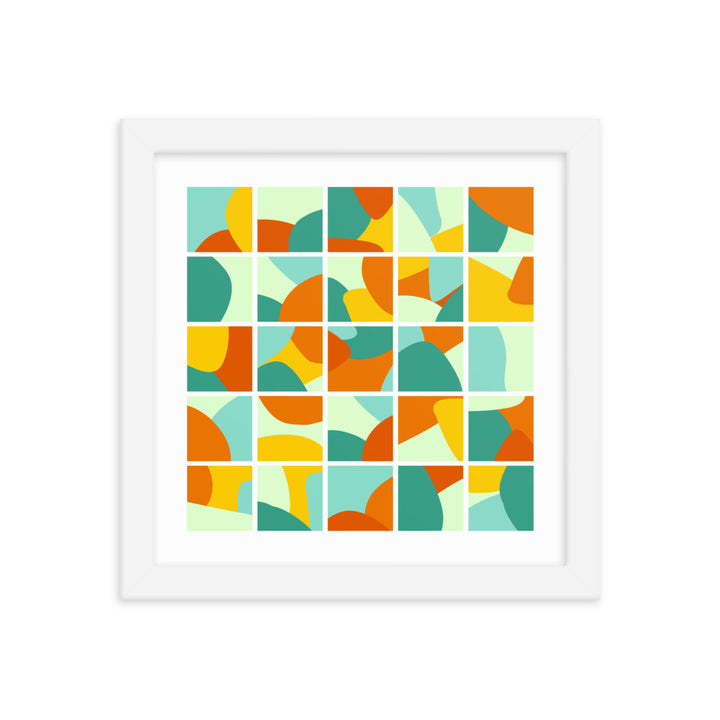 Collage Framed Poster. Bright Collection.