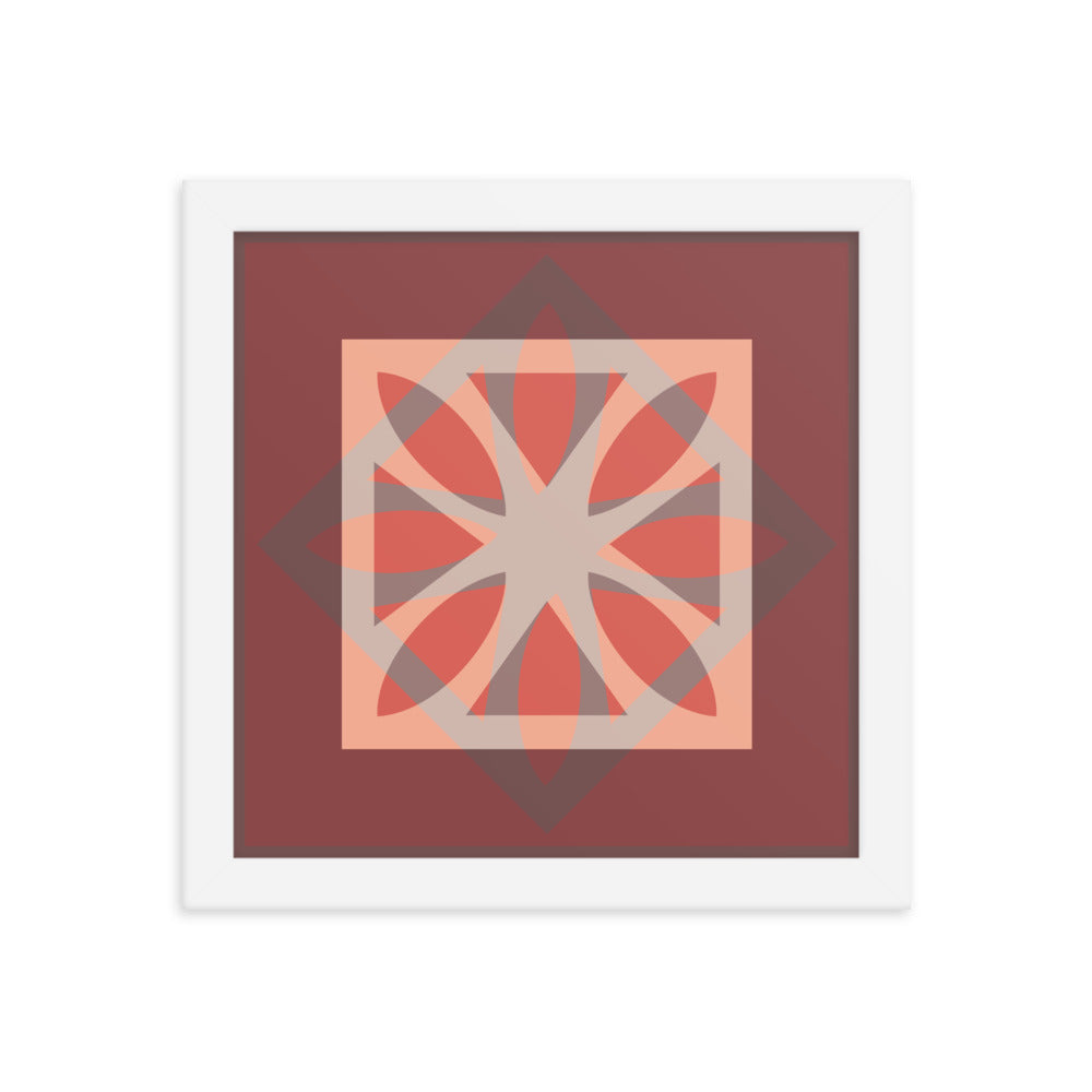Red Framed Poster