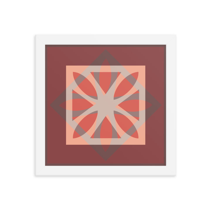 Red Framed Poster