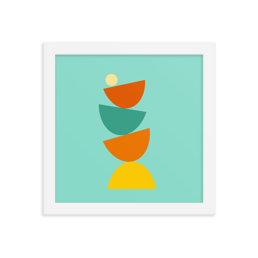 Balanced framed poster. Bright Collection.