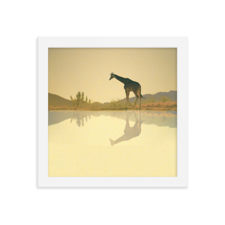 Giraffe Framed poster