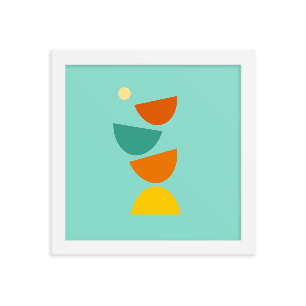 "Flying Apart" Framed poster. Bright Collection.
