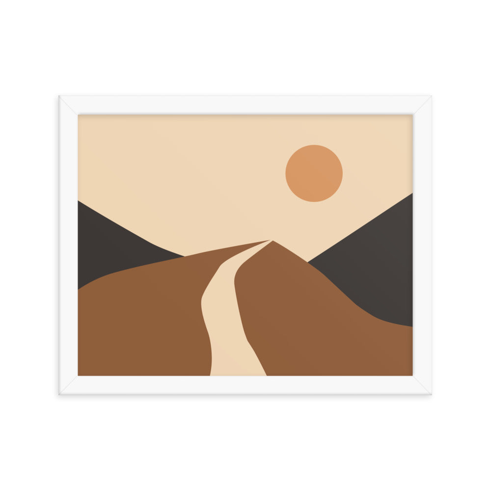 Simple Landscape Framed Poster