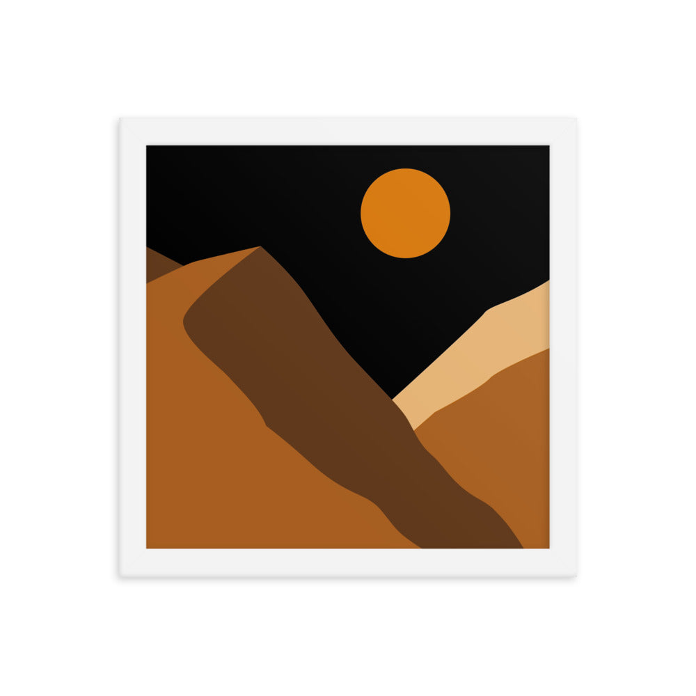 Minimalist Mountain Framed Poster