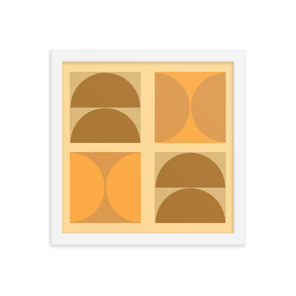 Bauhaus framed poster