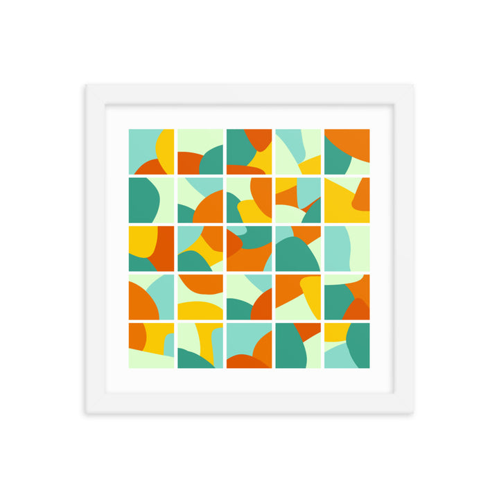 Collage Framed Poster. Bright Collection.