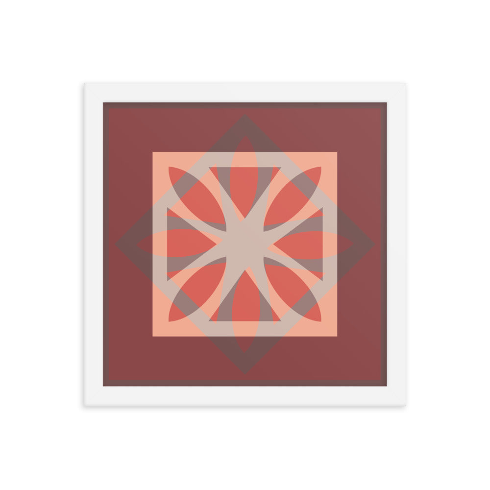 Red Framed Poster