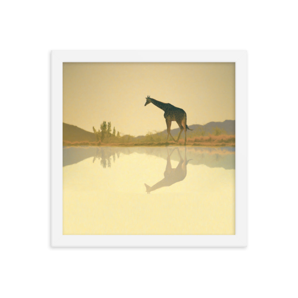 Giraffe Framed poster