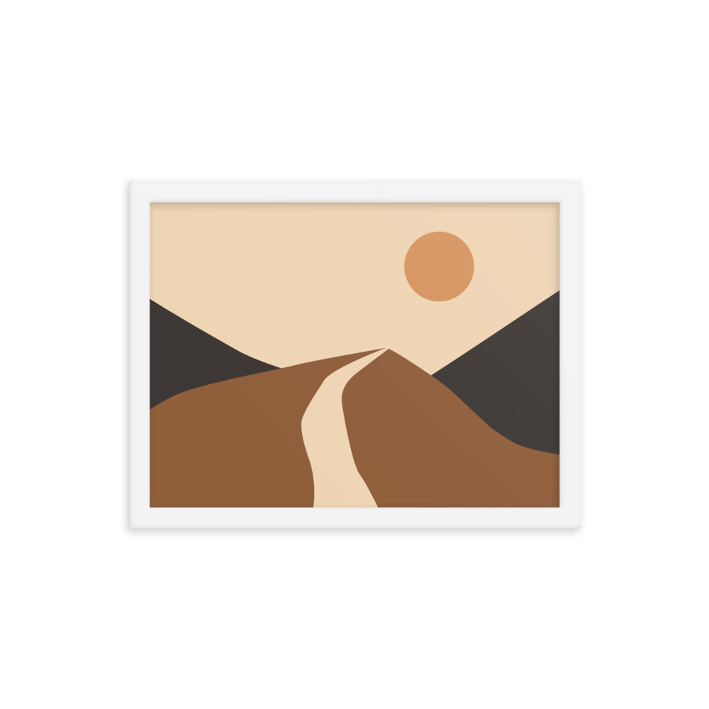 Simple Landscape Framed Poster