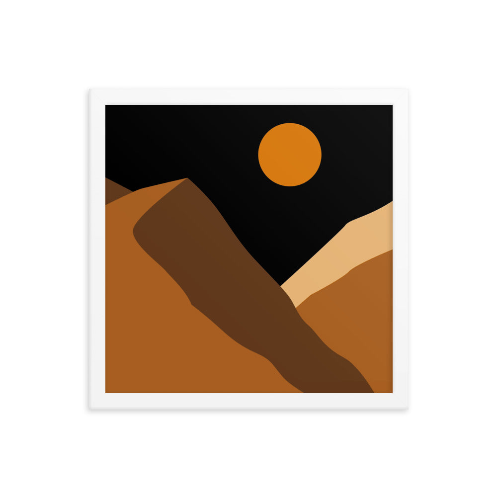 Minimalist Mountain Framed Poster