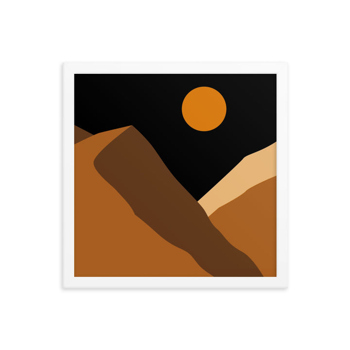 Minimalist Mountain Framed Poster