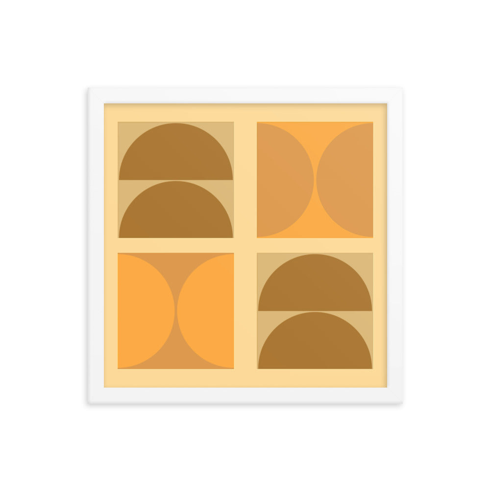 Bauhaus framed poster