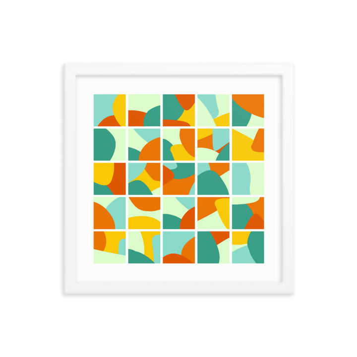 Collage Framed Poster. Bright Collection.