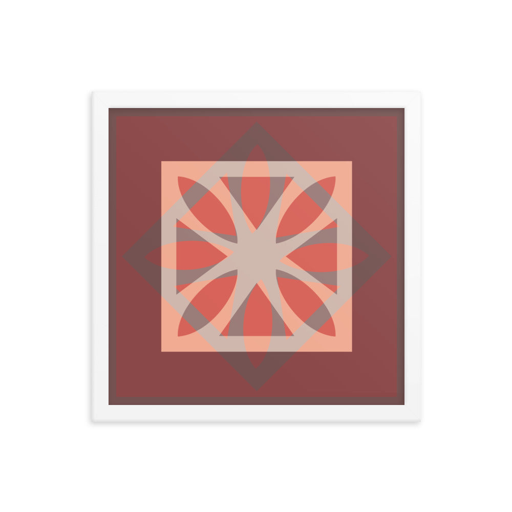 Red Framed Poster