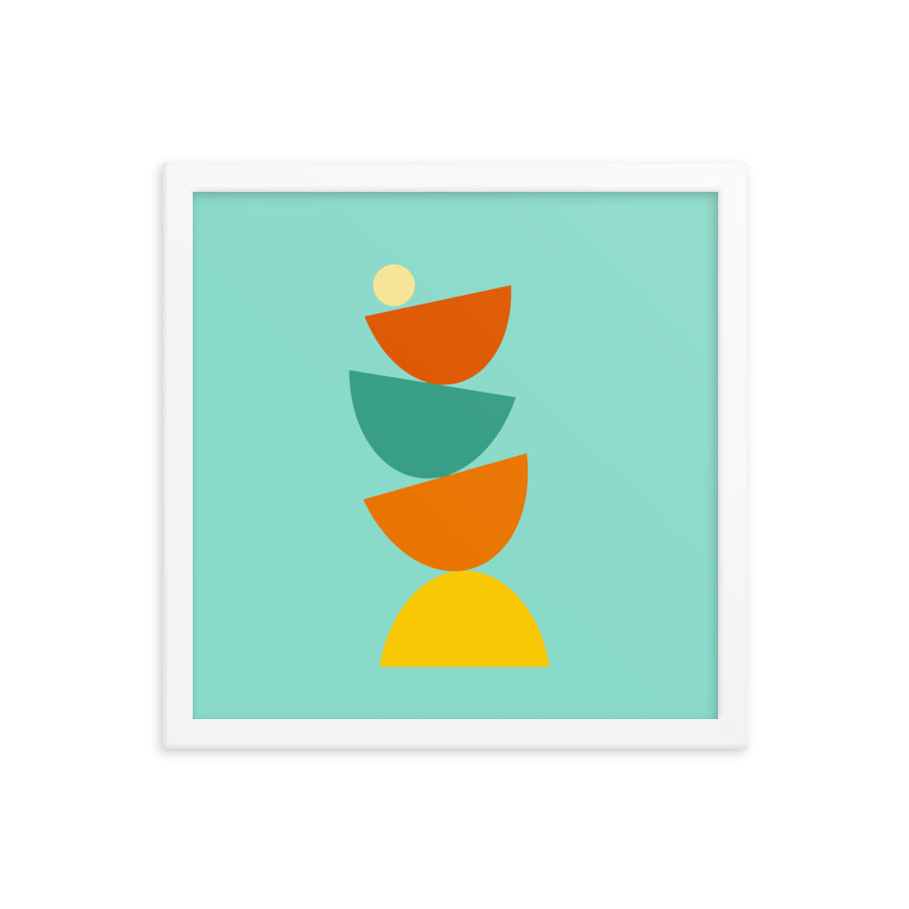 Balanced framed poster. Bright Collection.