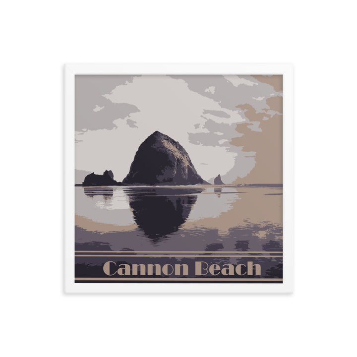 Cannon Beach Framed Travel Poster