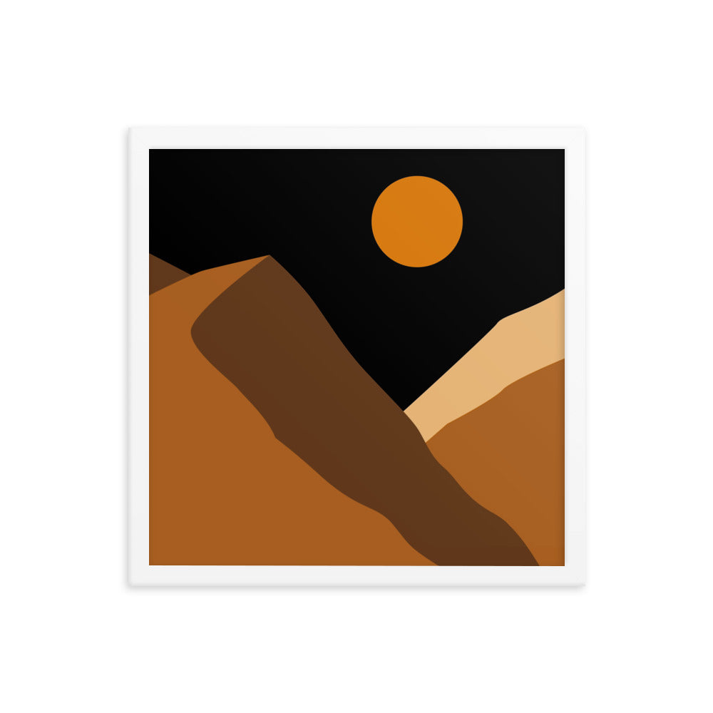 Minimalist Mountain Framed Poster