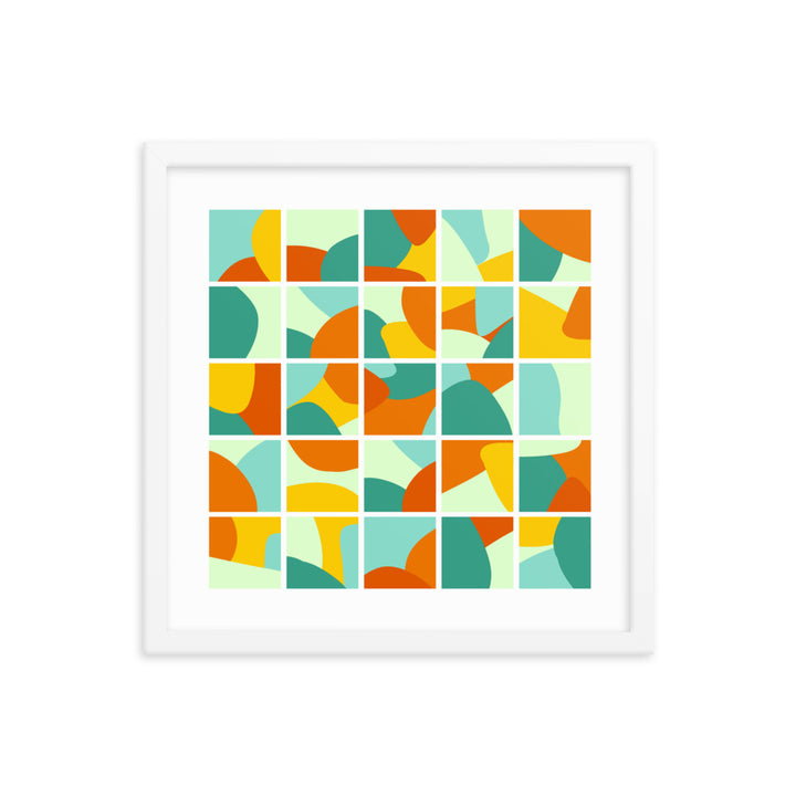 Collage Framed Poster. Bright Collection.