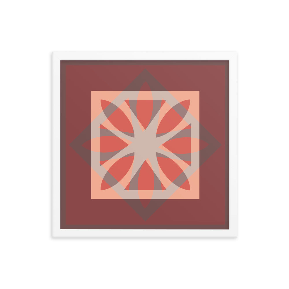 Red Framed Poster