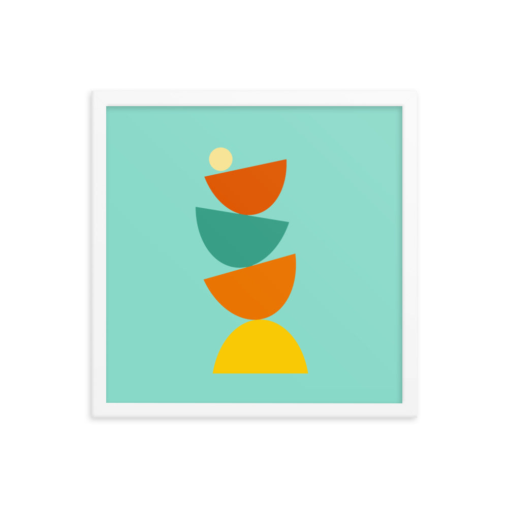 Balanced framed poster. Bright Collection.