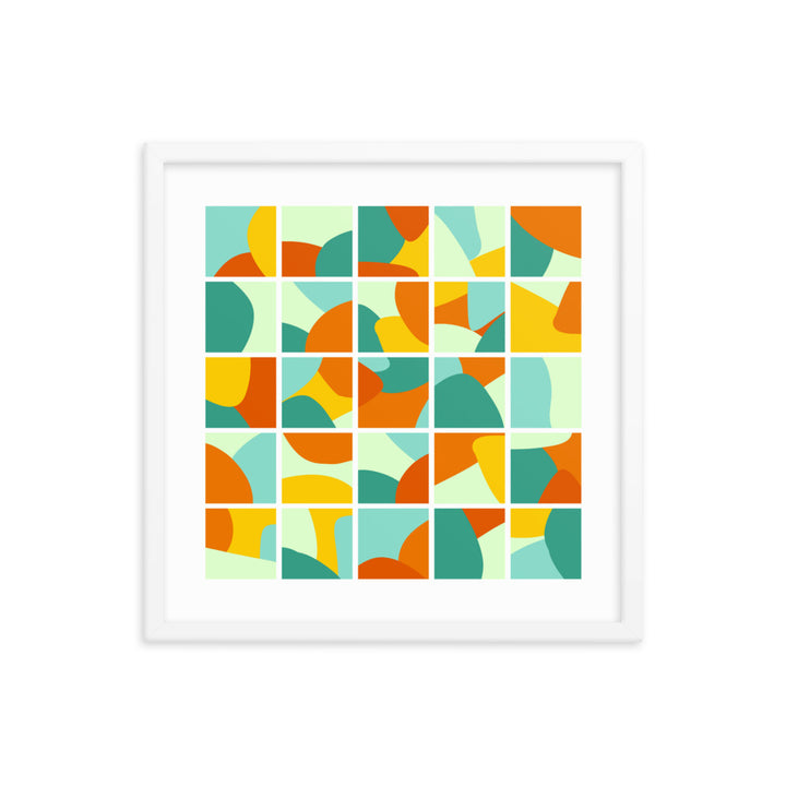 Collage Framed Poster. Bright Collection.