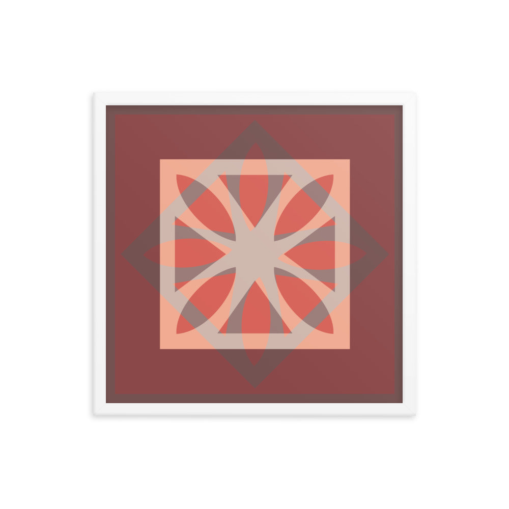 Red Framed Poster