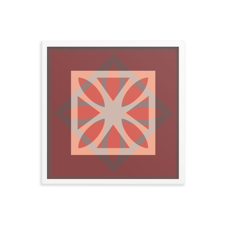 Red Framed Poster