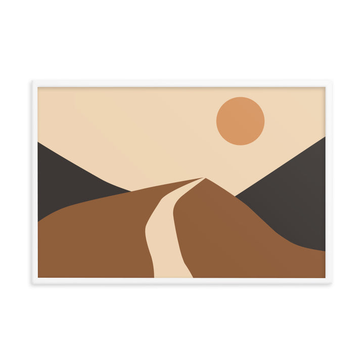 Simple Landscape Framed Poster