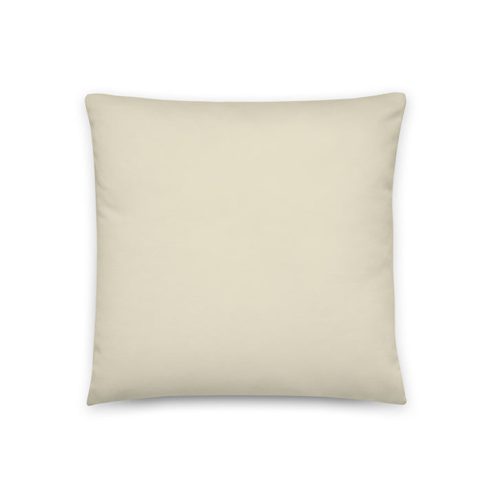 18 x 18 solid beige throw pillow from the atomic cat collection.