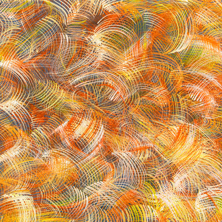 Fairy trails colorful abstract painting close up